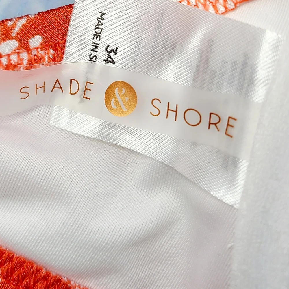 SHADE & SHORE HAWAIIAN PRINT SWIM TOP AA